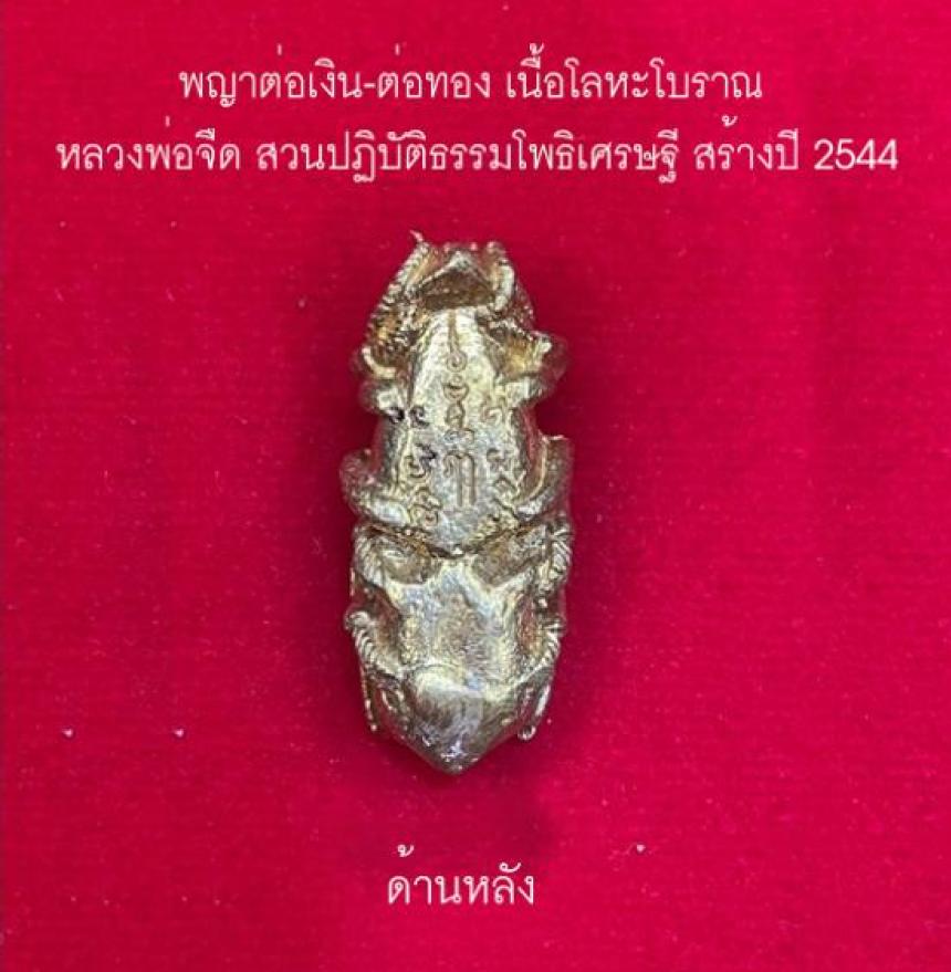 พญาต่อเงิน-ต่อทอง สร้างปี 2544  หลวงพ่อจืด สวนปฏิบัติธรรมโพธิเศรษฐี รุ่นประสบการณ์
